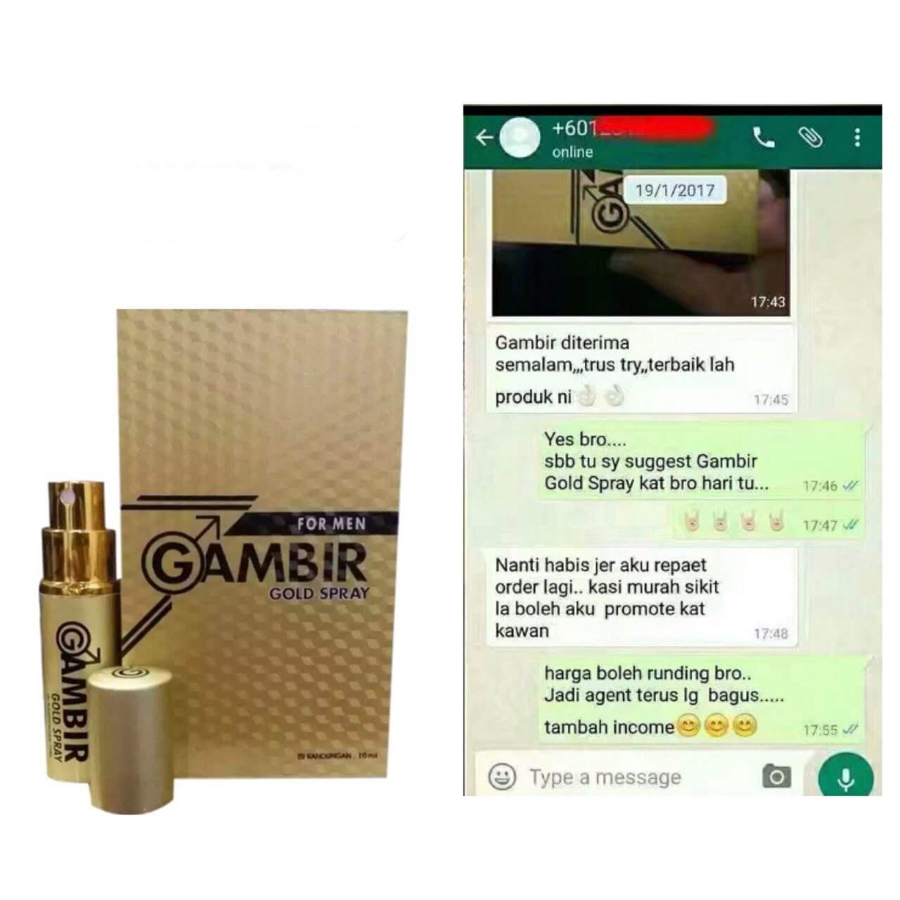 GAMBIR GOLD SPRAY 8 GAMBIR GOLD SPRAY